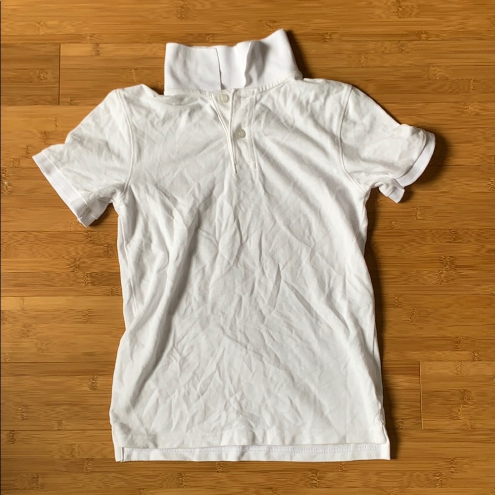 White Polo Short Sleeve Shirt